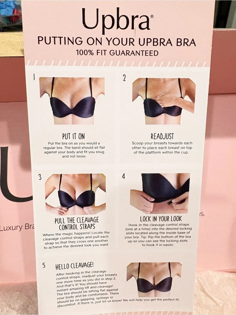 UpBra Nude Strapless Convertible Push-Up Bra